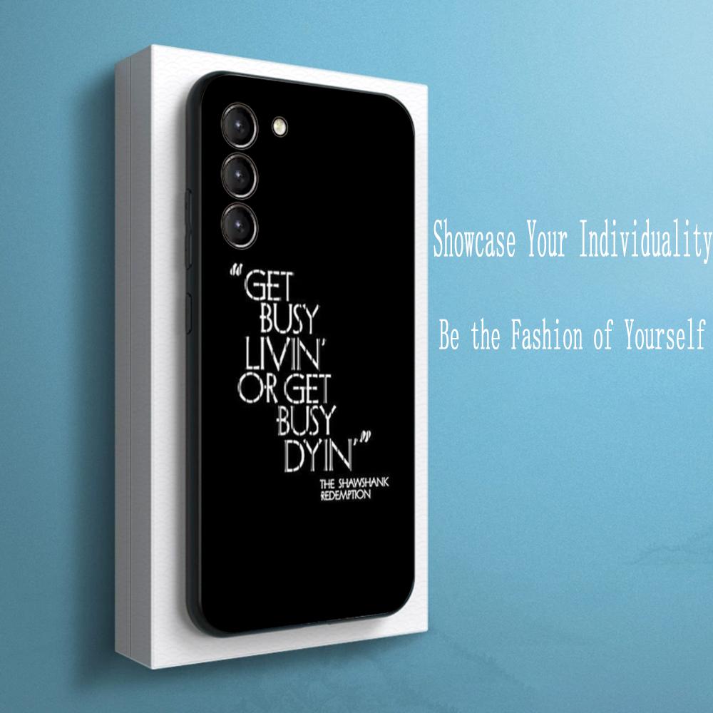 Classic movie poster Shawshank pattern Phone Case For Samsung Galaxy S26 S25 S24 S23 S22 S21 Plus Ultra Note20 Soft Black