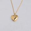 Fnixtar Mirror Polish Stainless Steel Love Heart Photo Frame DIY Memory Locket Pendant Necklace 10pieces/lot