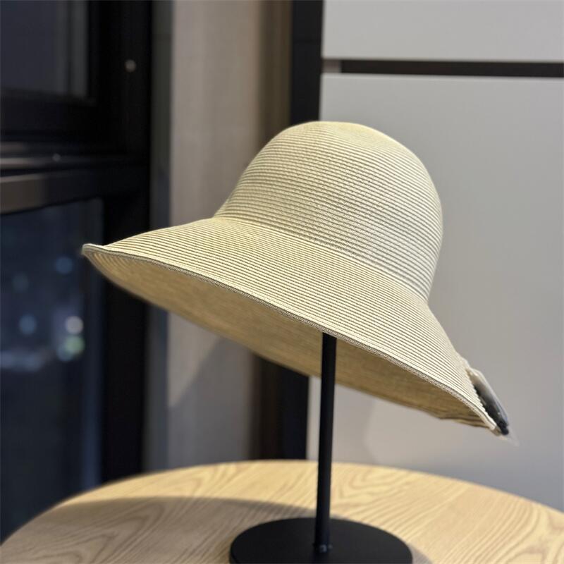 2026New style straw hat for women, summer seaside vacation beach sun protection hat, foldable sunshade hat, wide-brimmed straw hat