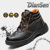 Water Resistant Safety Shoes Men Steel Toe Boots Anti-Drop Cushioned Work Shoes Anti-smash Safety Sneakers for Warehouse Work