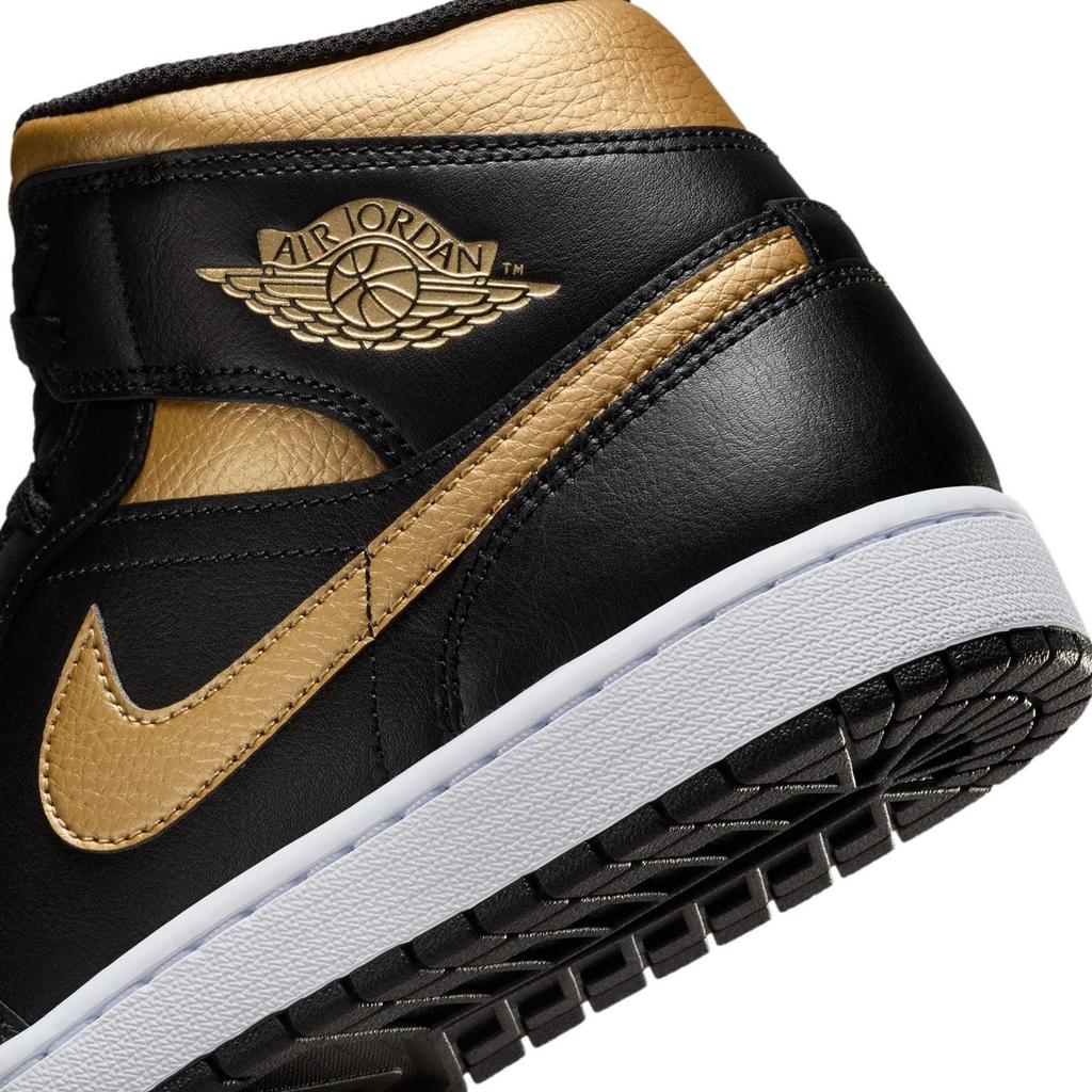 DQ8426-071 Nike Air Jordan 1 Mid Schwarz Metallic Gold (Herren-)