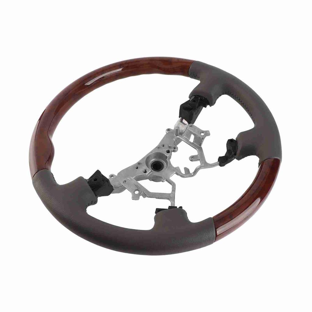 15,6 Zoll Upgrade Lenkrad Grau Leder Holzmaserung Passend für CamryLandcruiserPradoHilux