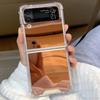 Luxury Slim Make Up Mirror Protective Hard Phone Case For Samsung Galaxy Z Flip 3 4 5 6 7 FE Flip7 Flip6 Flip5 Flip4 Flip3 5G