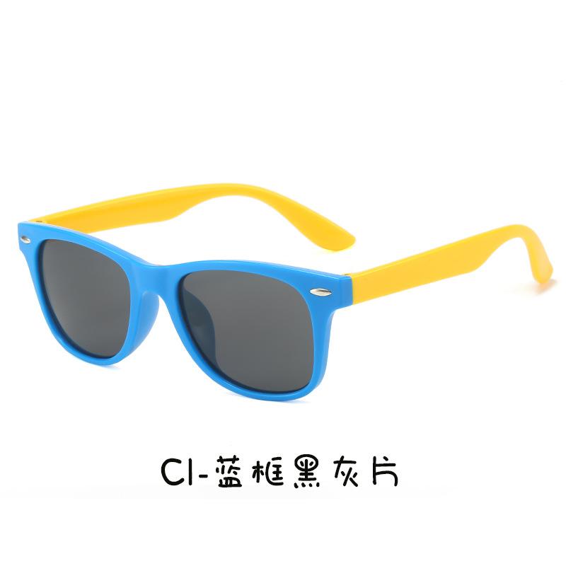 Детские солнцезащитные очки с рисунком «рисовый гвоздь» Персонализированные Двухцветные Для улицы УФ-защита Детские козырьки