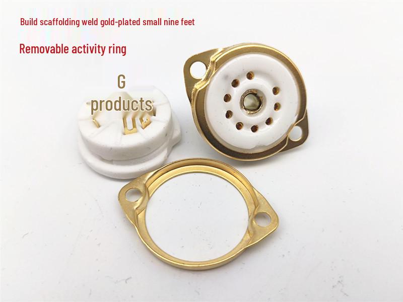 Dawn Nine-Pin Ceramic Tube Socket PCB for 12AX7/12AU7/6N11/6N3