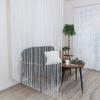 Flame Retardant String Curtain White 85cm Width X 170cm Room Divider Scandinavian Made In Japan Washable Stylish Blindfold Modern Commercial Use