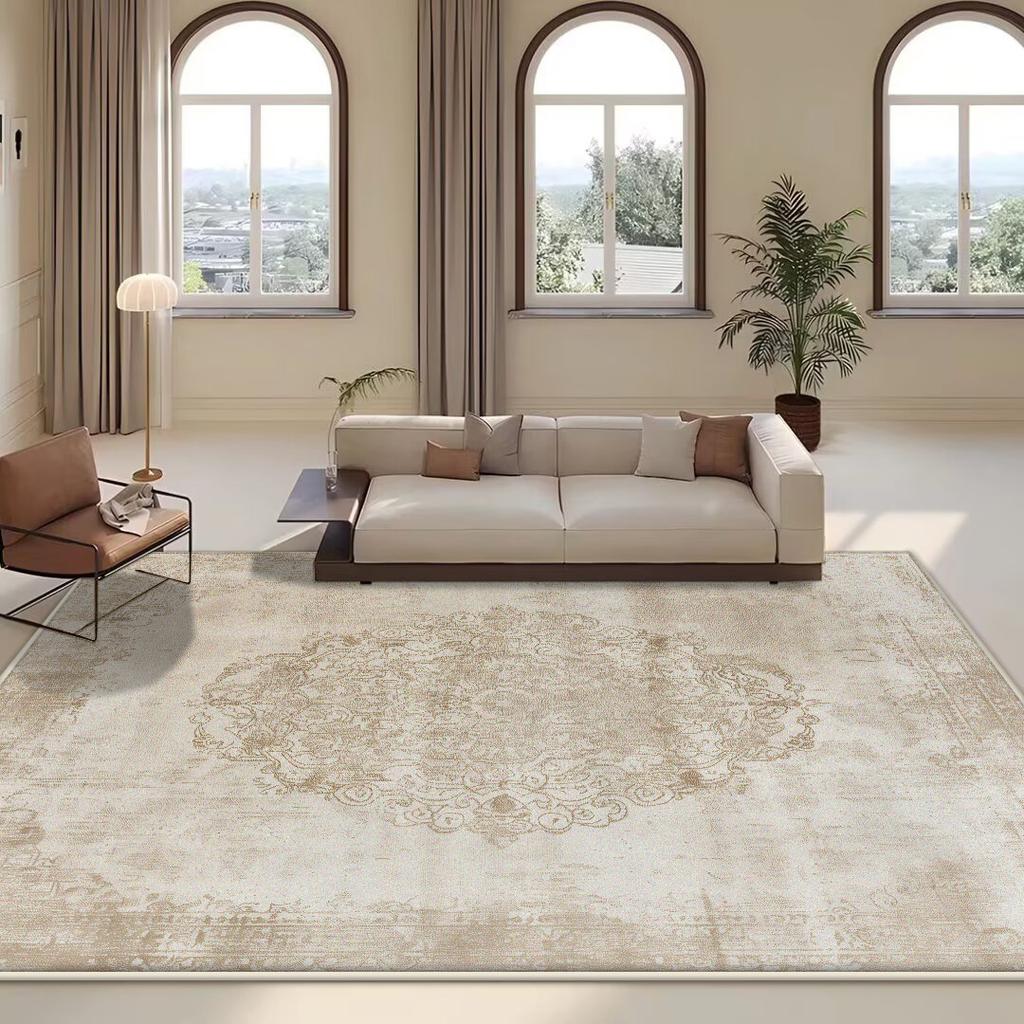 Persian Retro Large Living Room Carpet Home Decoration Easy Cleaning Washable Rug Lounge Coffee Tables Antiskid Floor Mat Boho