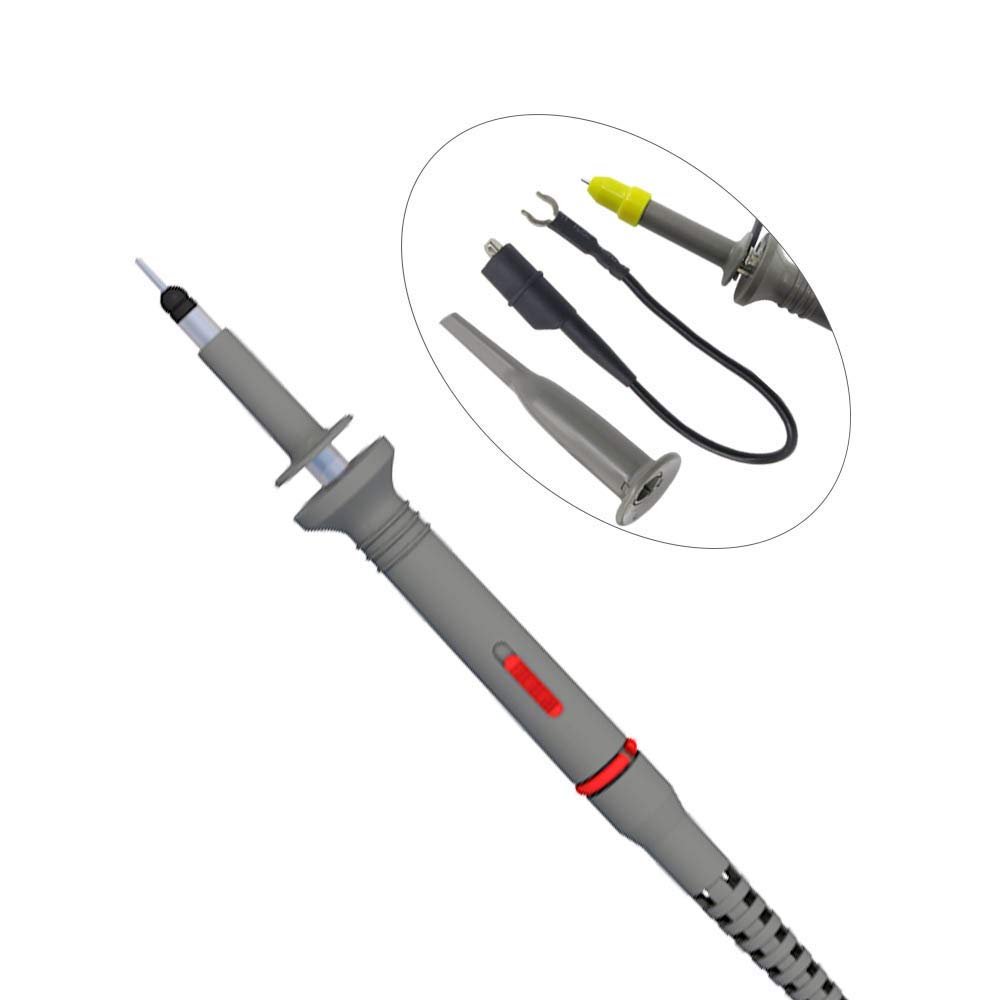 Cleqee Oscilloscope Probe P6100 1X 10X 100MHz DSO Coaxial BNC Connection Electronic Tool Measurement High Voltage Test Probe with Accessory Kit