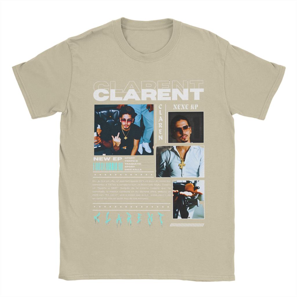 Rapper CLARENT Album T Shirt Beach Popular TShirts Unisex 100 Cotton O Neck Plus Size 5XL Top Tees Short Sleeve Vintage Tops