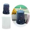 Carved Pillar Candle Mold, Cylinder Candle Mold Non Stick Easy to Demold