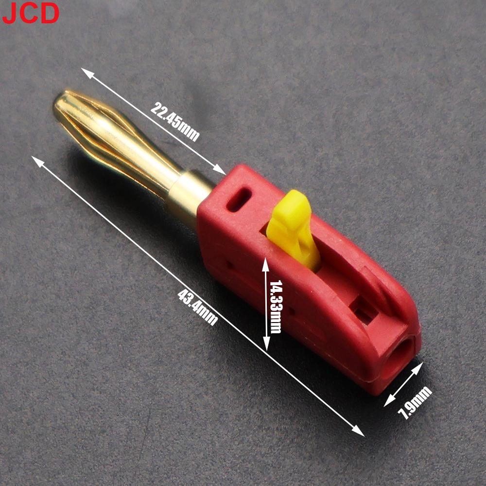 

32A 4mm Solderless Banana Plug 4mm Quick Wire Connect Gold-plated Copper Banana Connectors Plugs Audio Copper Speakers Amplifier