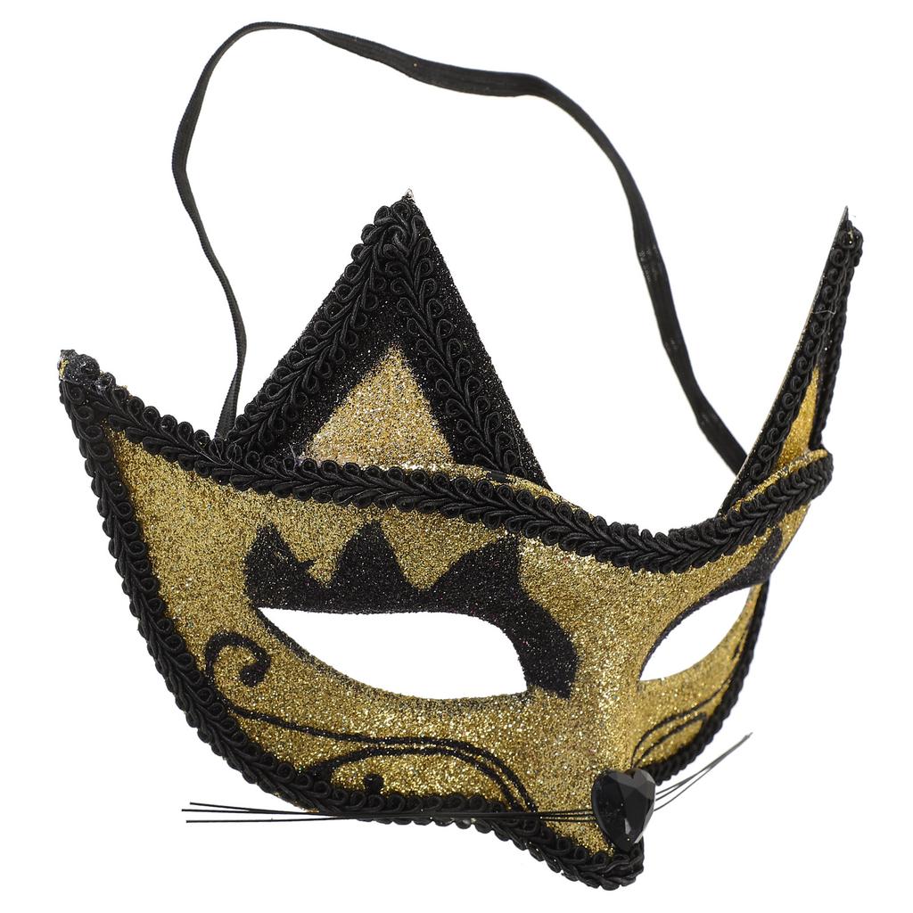 Cat Mask for Masquerade Ball Carnival Halloween Party Cosplay Costume Fancy Dress Festival Photo Prop Realistic Adorable Kitten