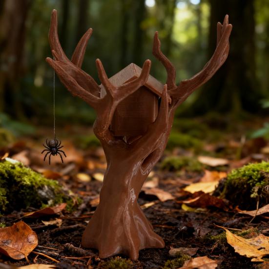 Jumping Spider Tree House Climber Hideout Tree-shaped Spider Hideaway Climbing Hiding Combo House for Small Critters Insect Pets Spider Enclosure