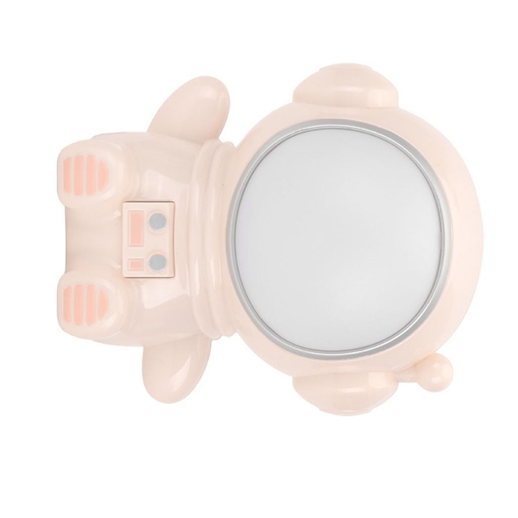 Nachtlicht 3 Modi LED Bunt Niedliches Astronauten-Aussehen USB-Anschluss Nachttischlampe für Schlafzimmer Wohnheim