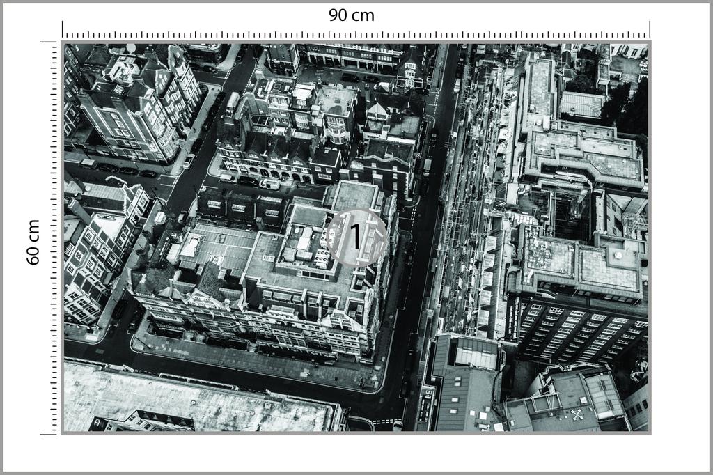 Photomural London Black And White  Self-Adhesive Mural 90x60