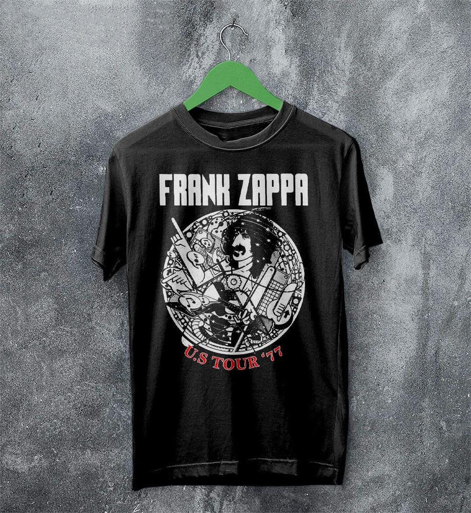 NEW Frank Zappa US Tour 77#039; Heavy Cotton Black S5XL T Shirt AG881 Unisex T-Shirt S
