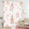 2pcs  Curtains Cute Christmas_a (2) Chic Chic Curtains Polyester Easy Install Curtains Holiday Use for Bedroom Office Kitchen