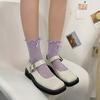Womens Calf Socks, Sweet Girl Lace Ruffle Knee Socks Fashion Ladies Girl Princess Mesh Socks Campus Stockings