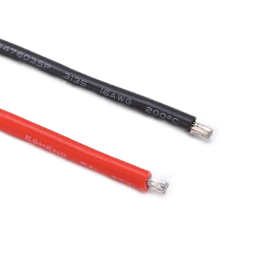 10pcs RC Brushed Motor Cables, 4mm Banana Plug Connector Extension Cable Wire, 16AWG Silicone Wire for Axial Scx10 and Redcat Gen8 RC Motors