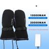 Electric Heated Gloves Motorcycle Winter Moto Heated Gloves Warm Waterproof Rechargeable Heating Thermal Gloves For Snowmobile