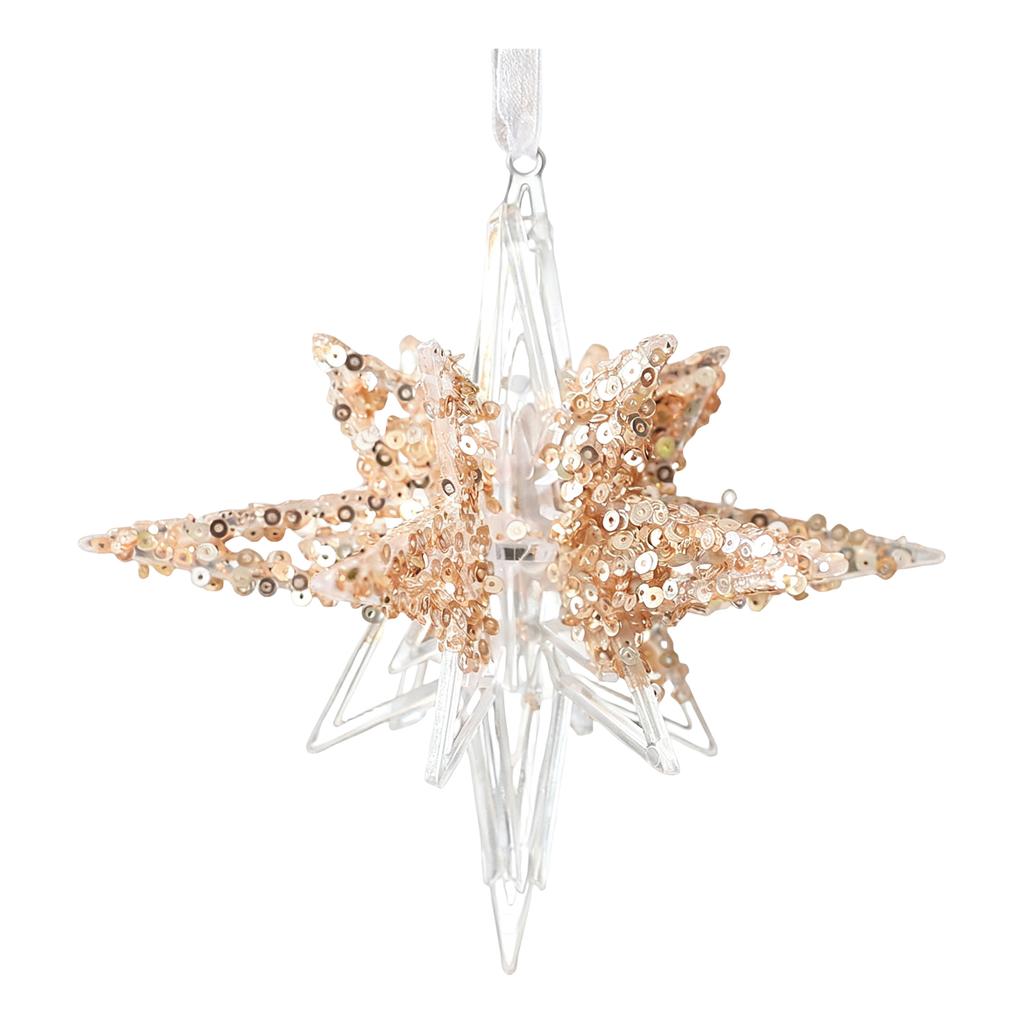 3D Acrylic Christmas Ornaments Sequin Acrylic Ornaments, Christmas Tree Scene Ornaments