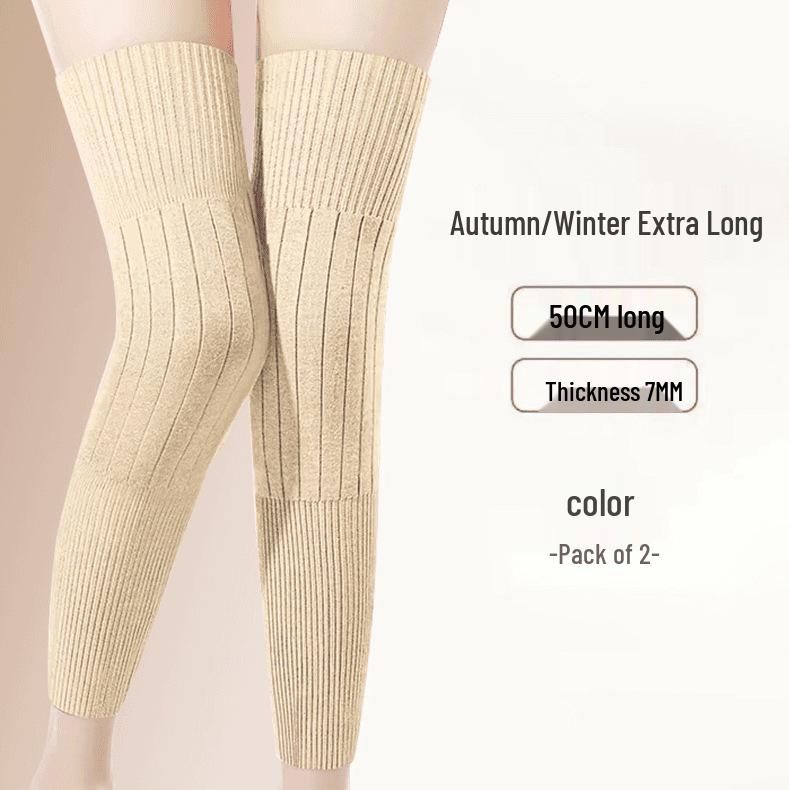 Genunchiere Arctic Fleece Cașmir: Jambiere groase și călduroase pentru bărbați și femei, ideale pentru vreme rece și articulații, potrivite pentru persoane de vârstă mijlocie și vârstnici.