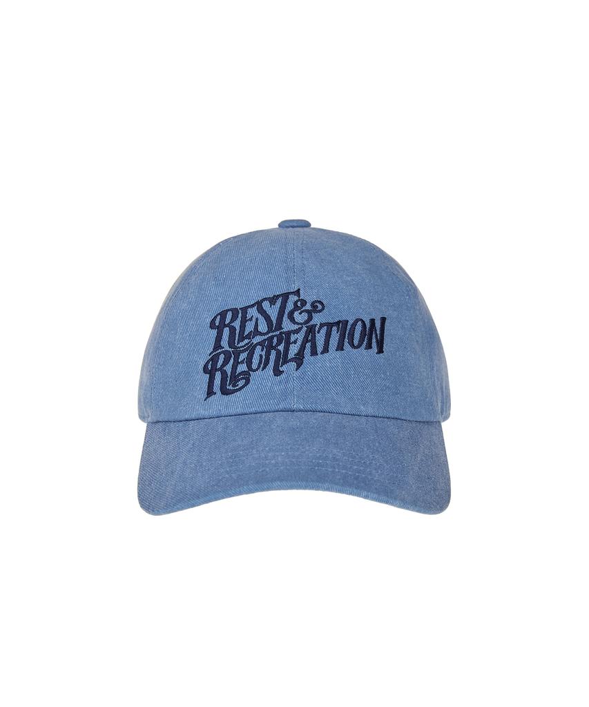 REST&RECREATION Wave Logo Washing Ball Cap - Blue