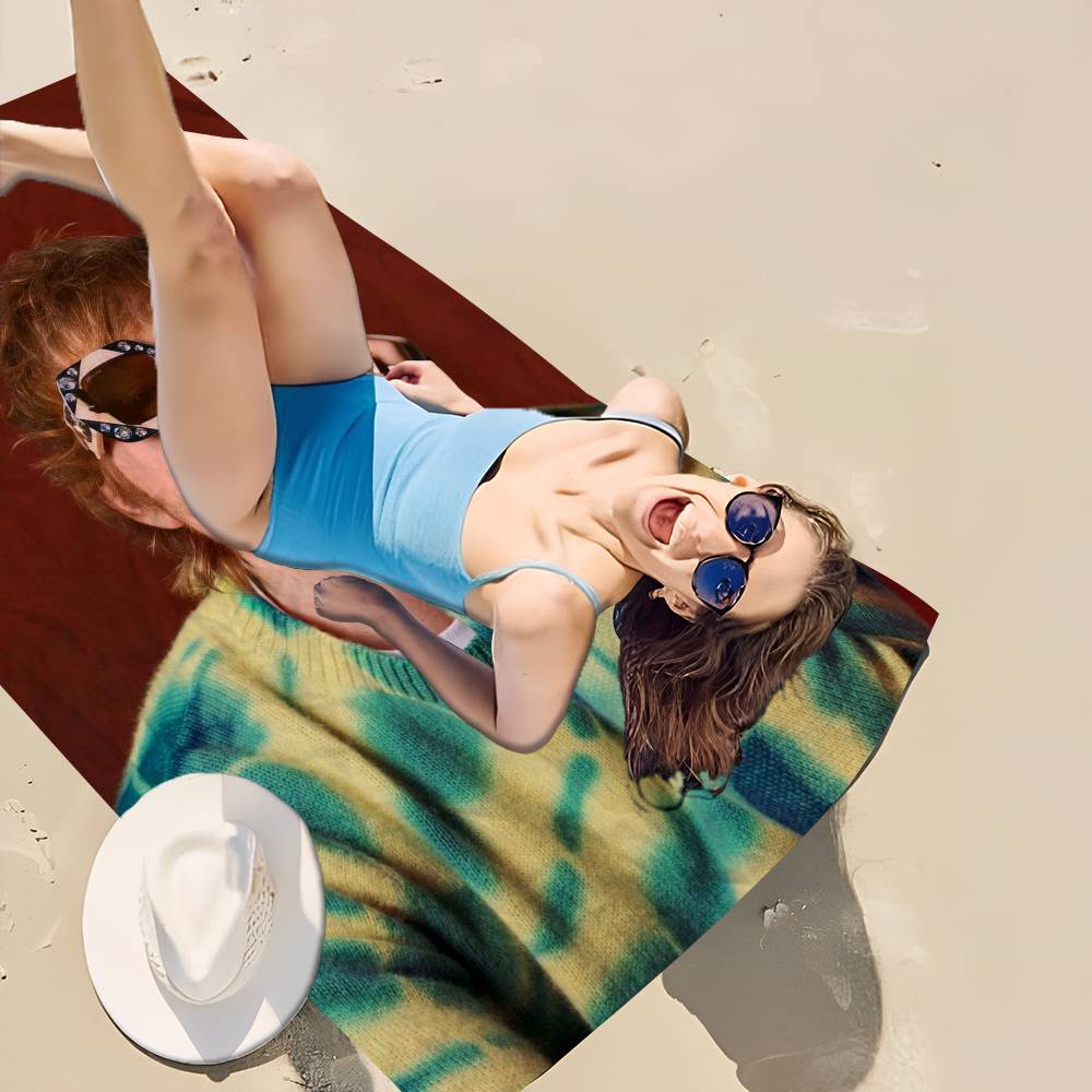 Singer E-Ed Sheeran Anime Beach Swimming Towel Soft Absorbent Washcloth Children's Gifts for Kids Travel Camping Gym