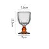 200 ml Retro Krystallglass Perle Vinglass Beger Cocktail Whisky Cup Hjem Kald Drikke Juice Gjennomsiktig Beger Feriegave