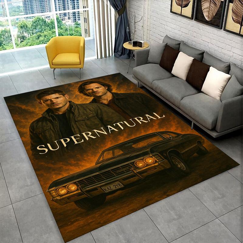 

Ковер SPN Сверхъестественное Дин Сэм для Игровой Комнаты, Спальни, Гостиной, Дивана, Домашнего Декора, Детский Ковер, Нескользящий Коврик, Подарок 40x60cm