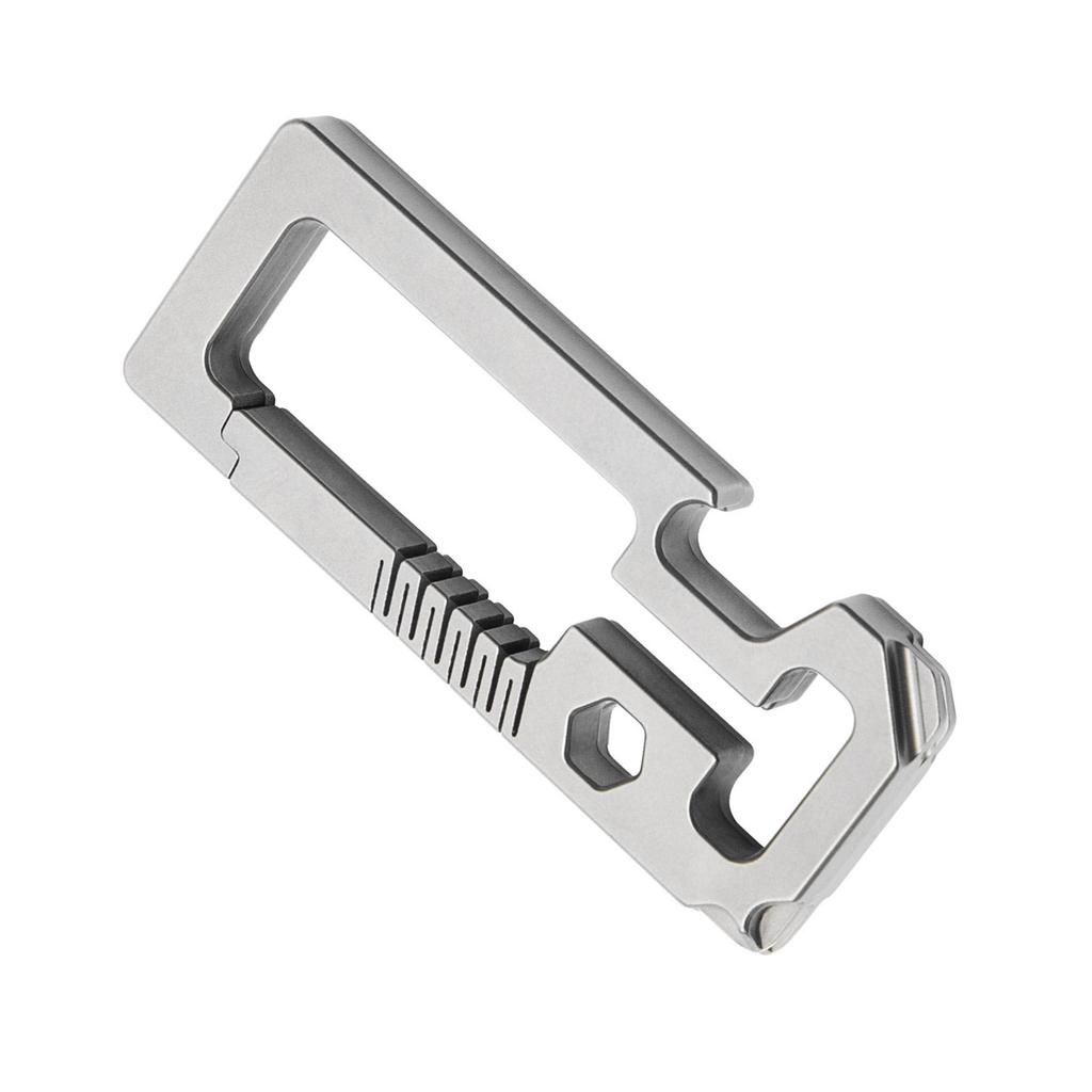 Titaniums Alloy Key Holder with Bottle Opener Screwdriver Waist Hanging Keychain Buckles Outdoor Keychain Accessories