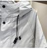 2025 Spring Men's Versatile Hooded Windbreaker Jacket Coat – Trendy Workwear Style for Autumn