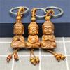 Versatile Buddhas Pendant Keychain Wealth Luck Keyring for Everyday Use