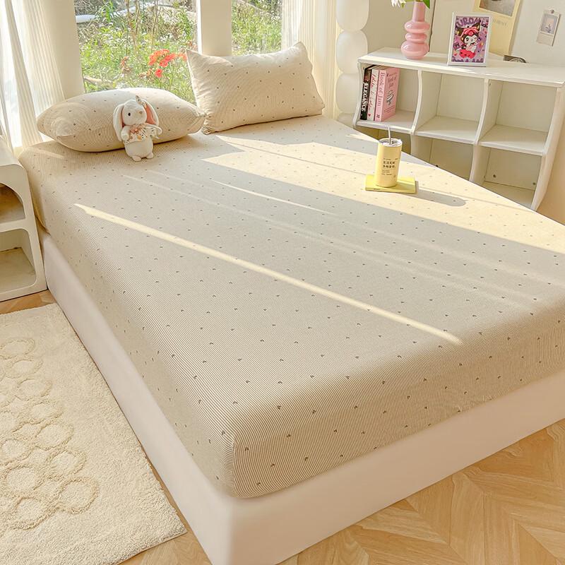 Hongdou Class A Double-Layer Gauze Fitted Sheet 3-Piece Set