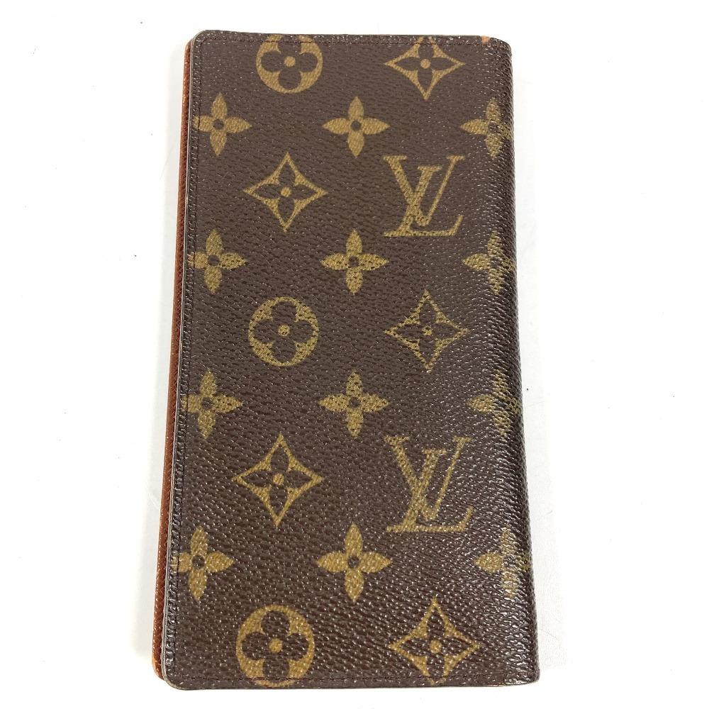Louis Vuitton M60825 Monogram Porto Cartes Cr_dit Bi-fold Long Wallet Brown