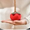 Incense Bag with Persimmon Pendant, Can Be Hung On Rearview Mirror or Car,Blessing Purse,Empty Bag Material Kit for Good Fortune