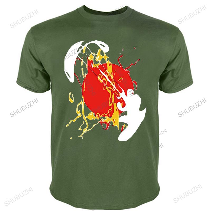 man Fashion brand summer t shirt mens loose funny t-shirt Kite Boarding Plain TShirts Teenage Cotton cool Tee Shirt Designing