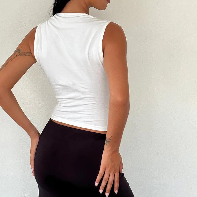 Y2K Women'S Bow Tie-Up Tank Tops Wide Shoulder Straps Bandage Camisole Sexy Low Cut Crop Tops Female Vest Tops