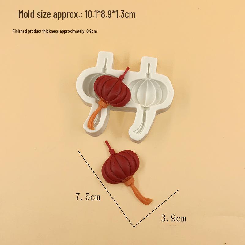 Chinese Knot Lantern Firecracker Cake & Chocolate Mold - Heat Resistant DIY Baking Tool