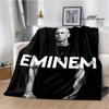 Eminem Hip-Hop-Sänger bedruckte Decke Warme Flanelldecke Picknickdecke Decken für Betten Bettbezug Bettwäsche Geburtstagsgeschenk