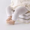 Dünne Netz-Leggings für Baby-Mädchen, Neugeborene, Baumwolle, Weiche Gestrickte Strumpfhosen für Kleinkinder, Süße Schleifen-Strumpfhosen, Sommer, 0-24 Monate