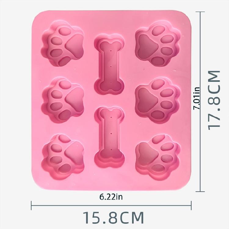 Silicone Baking Mold Dog Footprints Shape Bakeware Tools Baking Supplies Gift