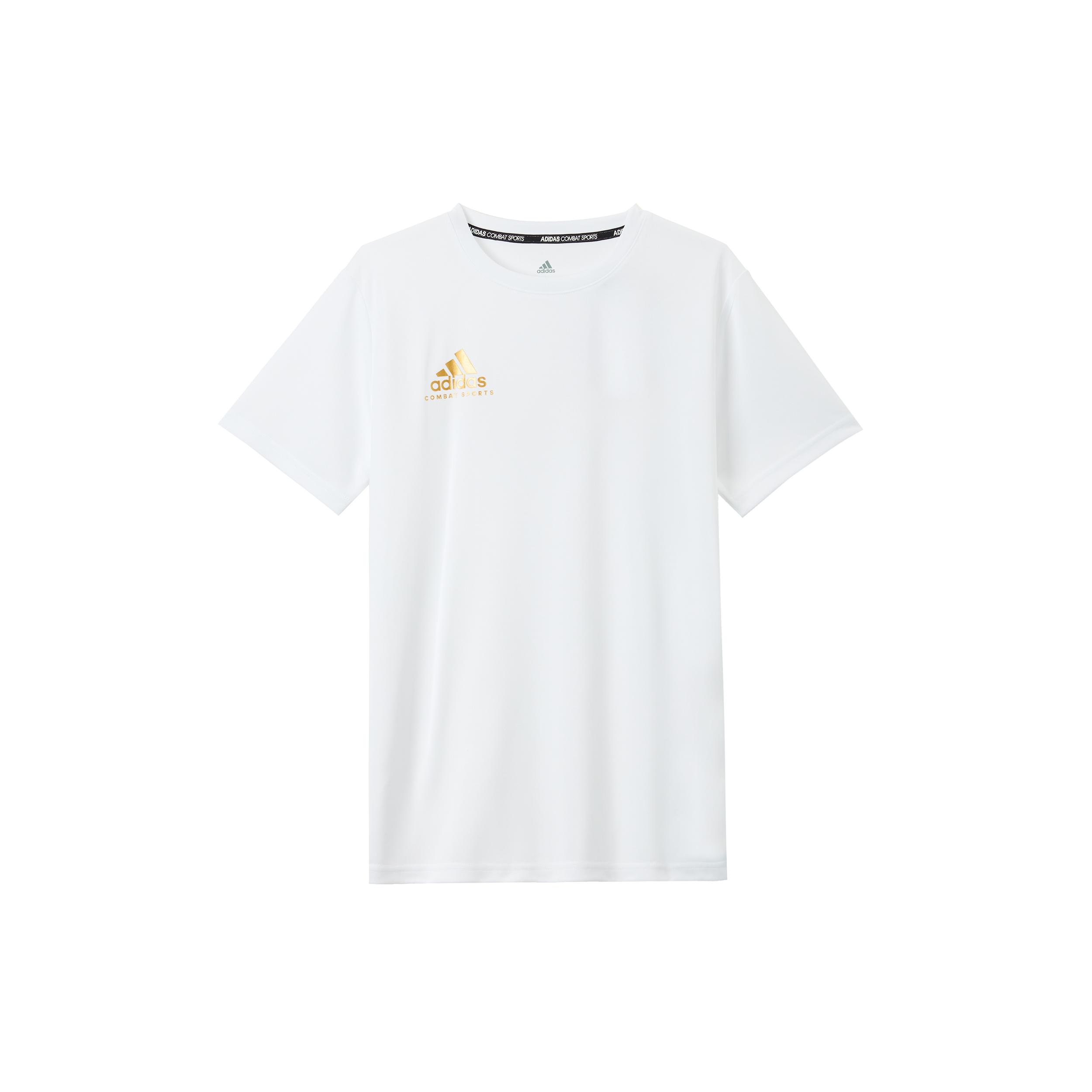 Adidas Sportlife T Shirt Men s White With Gold Logo adiCSTS06P-WG XXXL
