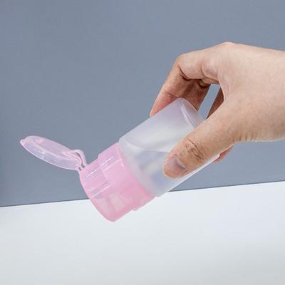 60Ml Empty Press Pump Dispenser Plastic Lockable Leak-Proof Nails Polish Remover Pressed Bottle Makeup Tools Liquid Storage