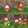 Christmas Plush Decorations With Snowman Santa Reindeer For Home Holiday Decor