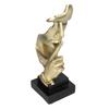 Silence Is A Golden Sculpture Simple Modern Abstract Keep Silent Figurine for Office Home Decor