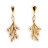 Les Trésors De Lily [D6830] - Gold Plated Earrings 'Fraicheur' Gold/gold/white/