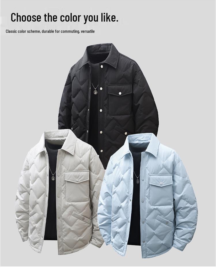 Trendy 90% Down Lapel Jacket: Thick, Warm & Casual