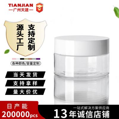 30ml PET Clear Wide-Mouth Jar for Creams and Masks, Travel Size Packaging