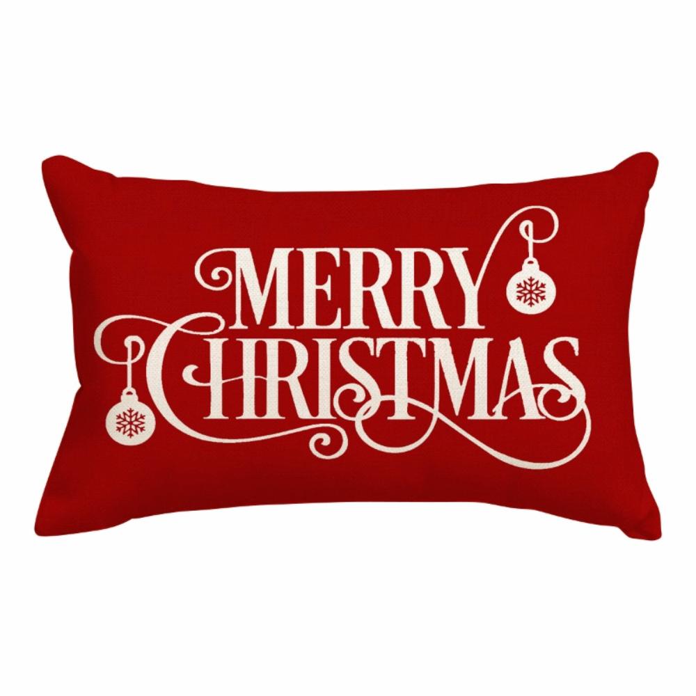 Linen Cloth Throw Pillow Cover Rectangle Decorative Pillow Cover Sofa Decoration